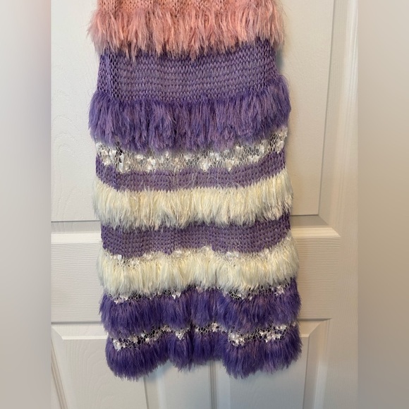 Andreeva Mulitcolor Knit Dress Handmade Unique Size 6 - Picture 15 of 15